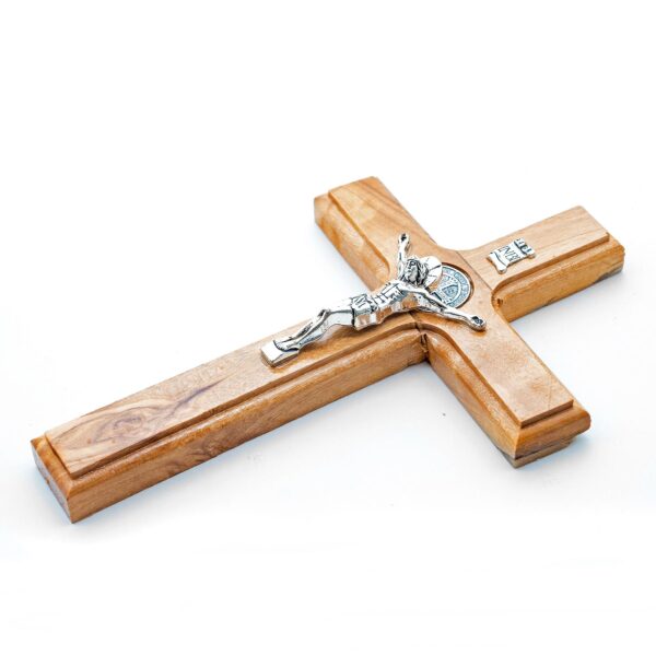 Traditional Carved Small Wall Crucifix. 6.5" in. tall. Great for home and travel - Image 8