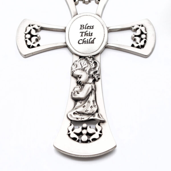 Traditional Carved Small Wall Crucifix. 6.5" in. tall. Great for home and travel - Image 3