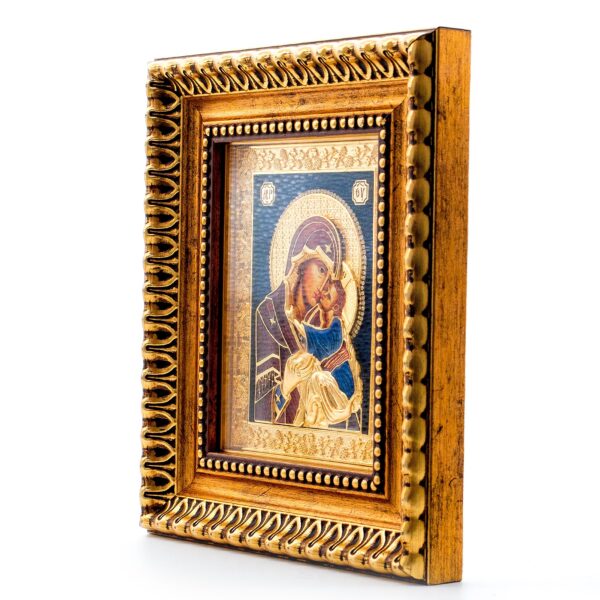 Saint Mary w Jesus Icon in Ornate Frame Orthodox Christian Sanctified 10" - Image 3