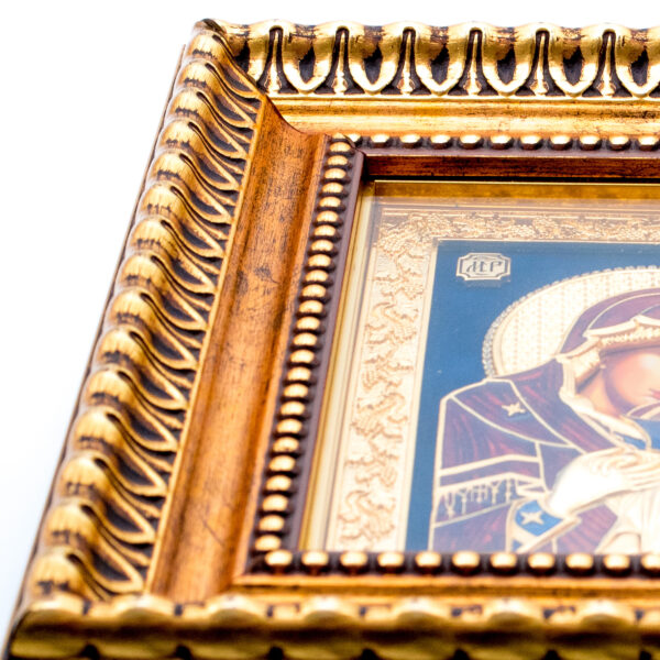 Saint Mary w Jesus Icon in Ornate Frame Orthodox Christian Sanctified 10" - Image 6