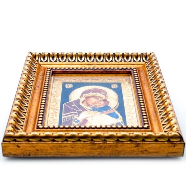 Saint Mary w Jesus Icon in Ornate Frame Orthodox Christian Sanctified 10" - Image 5