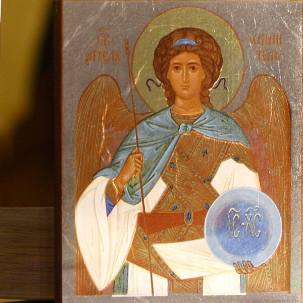 Orthodox Christian Icon: Angel the Protector in ornate frame 8.4" x 7.4" - Image 6